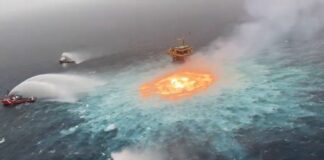 The “eye of fire” in the Gulf of Mexico: natural gas is not benign