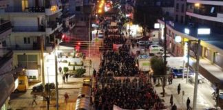 More than 3,000 antifascists march in west Thessaloniki driving the Nazis back to their holes