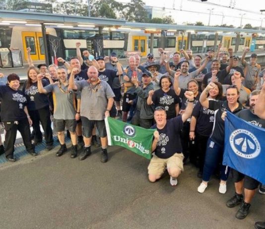 Australia: Support from commuters is appreciated by the Union of Railway workers