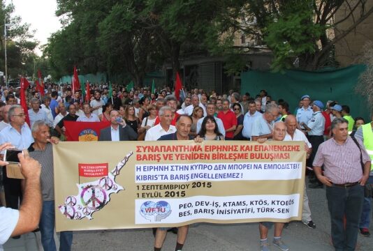 September 1st: Bicommunal Demonstration for International Peace Day in Cyprus