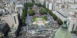 Argentina: Strike and march to Congress. An enormous show of force, with the CGT not talking about continuity