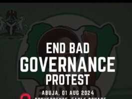 Nigeria: on the planned 1st August End Bad Governance protest