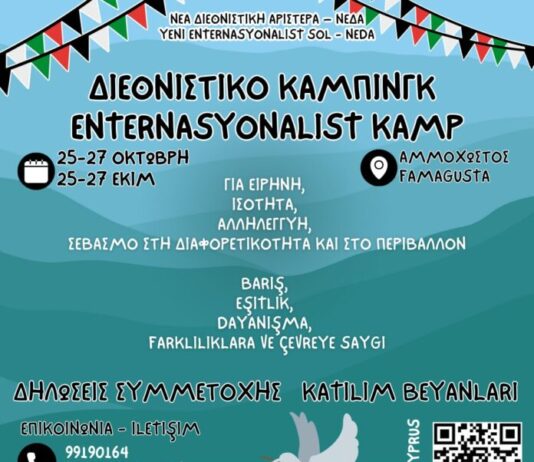 Cyprus: the programme of the Internationalist Camp 2024