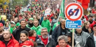 Belgium: More than 140,000 protesters clearly say no to the government’s pension policy
