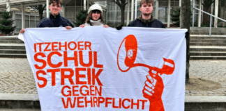 “No to Conscription: Keep the Military Out of Our Classrooms”